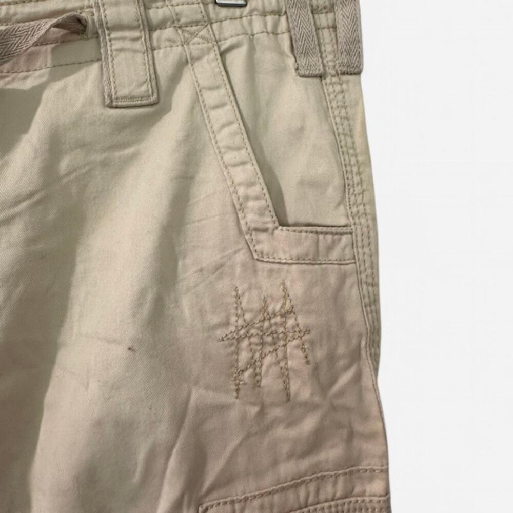 Amethyst Y2K NWT Deadstock Khaki Low Rise Cargo Bootcut Capri Pants - Picture 9 of 14